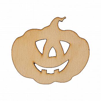 Заготівка з фанери Розмальовка Хелловін "Гарбуз-15" 6,1*7 см, 001279 ArtBober