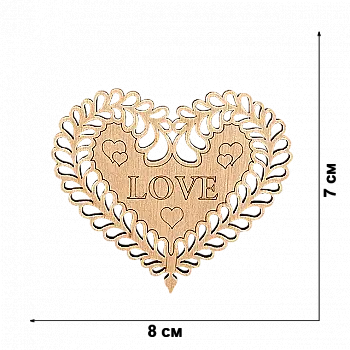 Заготовка деревянная для декорирования, FLC-449