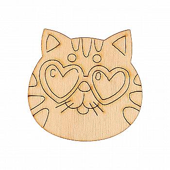 Прищепка декоративная "Кот в очках", 000766 ArtBober