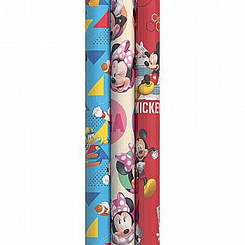 Папір пакувальний 200*70 см "Mickey&Minnie" (3 вид. в асорт.), GW-14735