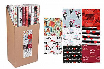 Бумага упаковочная "Сердца" 590*840мм 80г/м2, 255-6406