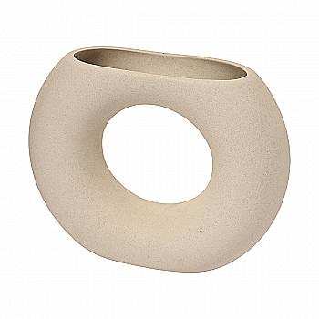 Ваза "Maygone Personaliry", бежевая, h 14 см