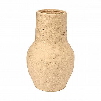 Ваза "Meteorite texture", бежевая, h 20 см