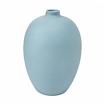 Ваза минималистичная, голубая, h 12 см