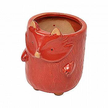 Кашпо "Рыжая лисичка", d 6 см