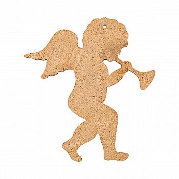 Заготовка деревянная Ангелочек с трубой, Ч20