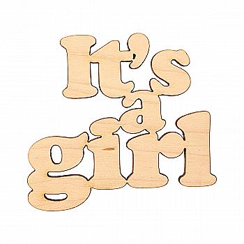 Заготовка деревянная It’s a girl, МС134