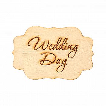 Заготовка деревянная Шильда "Wedding Day", Ч268