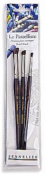 Набор кистей для пастели "Sennelier" 3 шт, круглая угловая форма, P10559.00