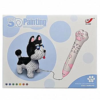 Ручка 3D,3 цвета микс, XJ01-2