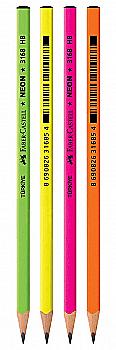 Олівець НВ неон трехгранний, 516200/316200 Faber-Castell ***