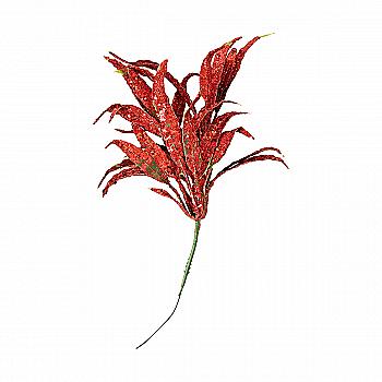 Декоративная ветвь 17,5 см, красный, 128-019