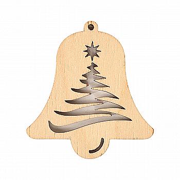 Заготовка деревянная Колокольчик Елка, 700836