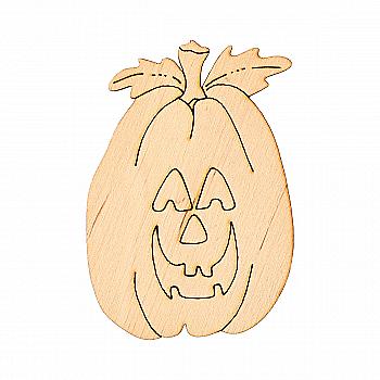 Заготовка магнита деревянная "Тыквочка 8", HN017