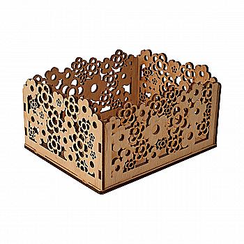 Заготівка дерев’яна Цукерниця "Квіти", 702644