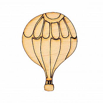 Заготовка магнита деревянная "Транспорт мини - воздушный шар", 30*40 мм, LK218