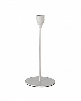 Свічник декоративний металевий "Malte" h=23 см/d=10 см на ніжці, бежевий, 9709789/2016136