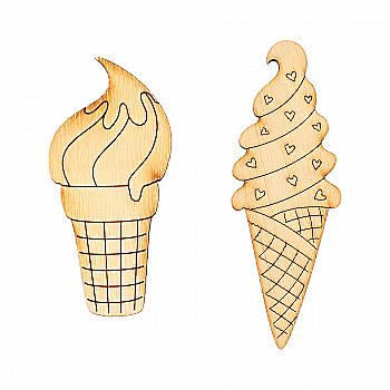 Заготівка дерев’яна Морозиво, в асортименті, 118(5-7)