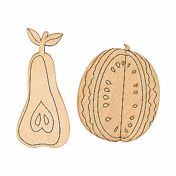 Заготівка дерев’яна Фрукти/Ягоди (велика), в асортименті 112