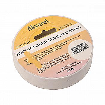 Скотч 24 мм*2 м, 1 мм, двосторонній, спінений, Akvarel (144)