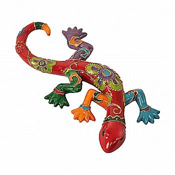 Статуетка полістоун Ящірка "Exotic" h=3 см, червоний/салатовий (2 види), 5273000