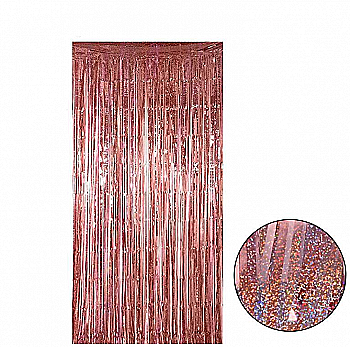 Декор фольг розовое золото голография 1*2 м, 3501-3440