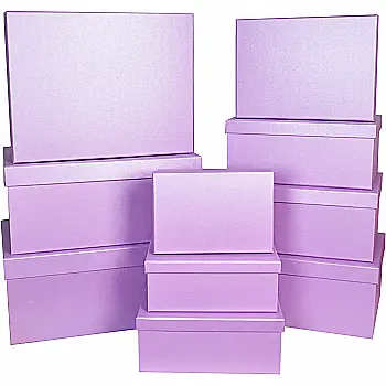 Подарункова коробка прямокутна, "Лавандова ніжність", 35*27*15,5 см, 1110284619