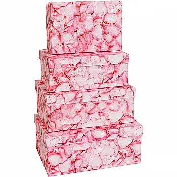 Подарункова коробка прямокутна, "Пелюстки троянд", 21*15*8,5 см, 1004414102