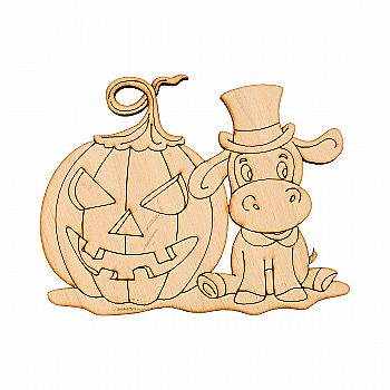 Заготівка-магніт дерев’яна "В очікуванні свята", HN003