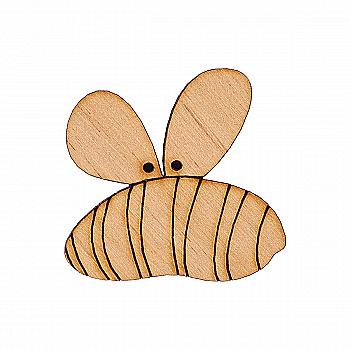 Заготівка дерев’яна "Гудзик Бджола" 30*30 мм, T071