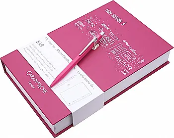 Набір Caran d’Ache Ручка 849 Пурпурна+Записник в подарунковому боксі, CC0849.016