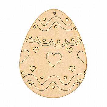 Заготівка дерев’яна "Дитяча серія, яйце 1, підвіс", P051-1