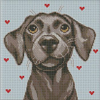 Набір з алмазною мозаїкою "Ласкавий друг" з АВ стразами 30*30 см, AMC7732 ТМ "Ідейка"