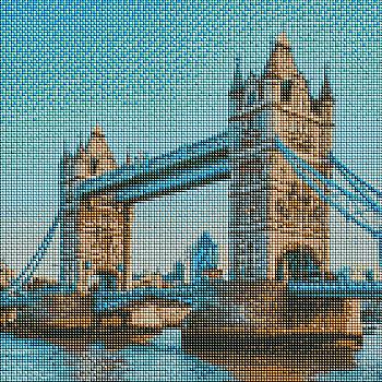 Набір з алмазною мозаїкою "Тауерський міст" 40*40 см, AMO7176 ТМ "Ідейка"