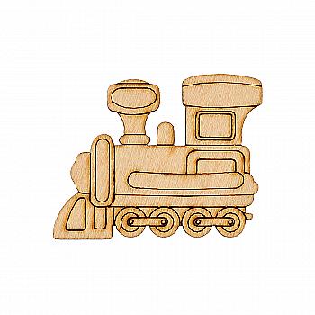 Заготівка дерев’яна "Дитячий транспорт - паровозик", LK10-066М