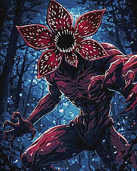 Набір для розпису по номерах  40*50 см "Монстр з фарбами металік extra", KHO5223 ТМ "Ідейка"