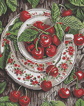 Набір з алмазною мозаїкою "Свіжість вишні" 40*50 см, AMO20091 ТМ "Ідейка"