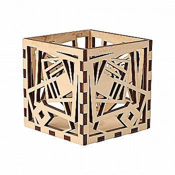 Заготівка дерев’яна Підсвічник. Підставка під олівці "Геометрія", НГ188