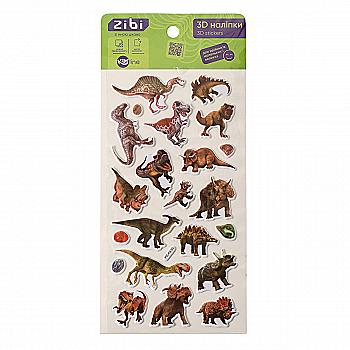 Наклейки 3D Dino великаны микс 18 см, KIDS Line, ZB.63381