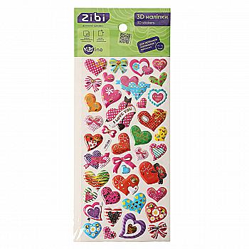 Наклейки 3D Влюбленные сердца 23 см, KIDS Line, ZB.63386