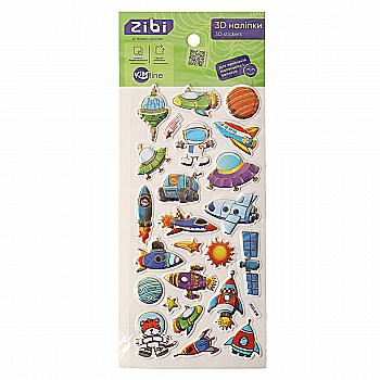 Наклейки 3D Космическое путешествие 23 см, KIDS Line, ZB.63391