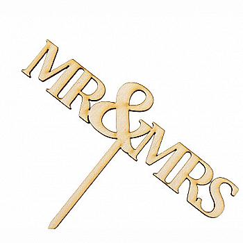 Заготівка дерев’яна Верхівка для торта "Mr&Mrs", ВТ9