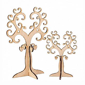 Заготівка дерев’яна Дерево "Сердечка" 804*1200*6 мм, Д3