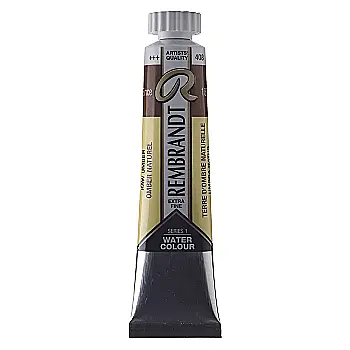 Outlet40 Краска акварельная Rembrandt 408, Умбра натуральная, туба 20 мл, Royal Talens/1016593