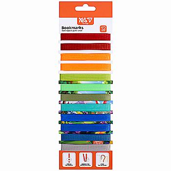 Закладки для книг Yes "Orange Line" 12 шт., яркие цвета, 708852