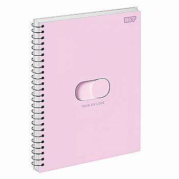 Зошит для записів Yes А4/80 од.спіраль "Пульс серця" ВДЛ, 152378