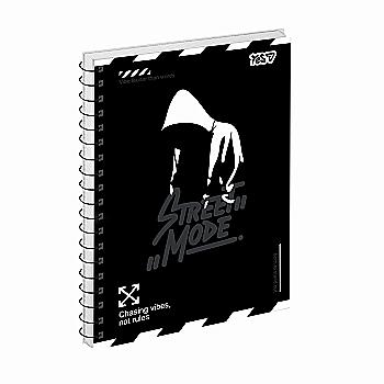 Зошит для записів Yes А5/80 од. спіраль "Street mode" ВДЛ, 152314