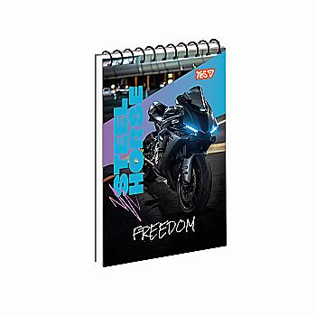 Зошит для записів Yes А6/80 од.спіраль "Ride Free" ВДЛ, 152479