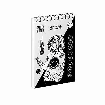 Зошит для записів Yes А6/80 од.спіраль "Smiley Model" ВДЛ, 152468