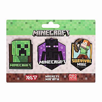 Магніти фігурні Yes "Minecraft. Heroes" 3 шт., 708544